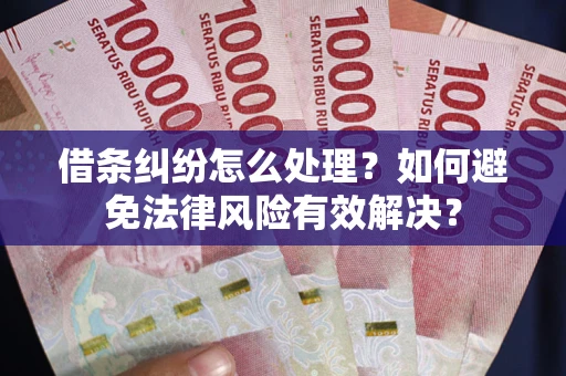 济南借条纠纷怎么处理？如何避免法律风险有效解决？