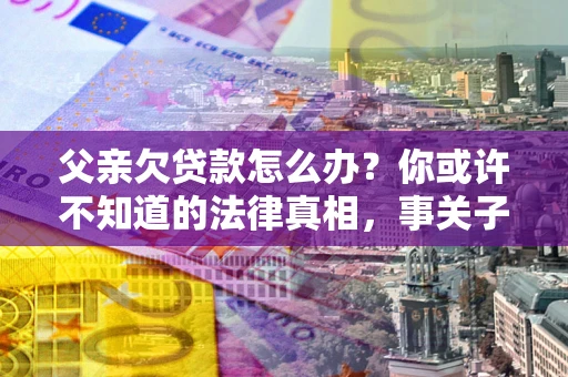 济南父亲欠贷款怎么办？你或许不知道的法律真相，事关子女未来