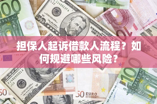 济南担保人起诉借款人流程？如何规避哪些风险？